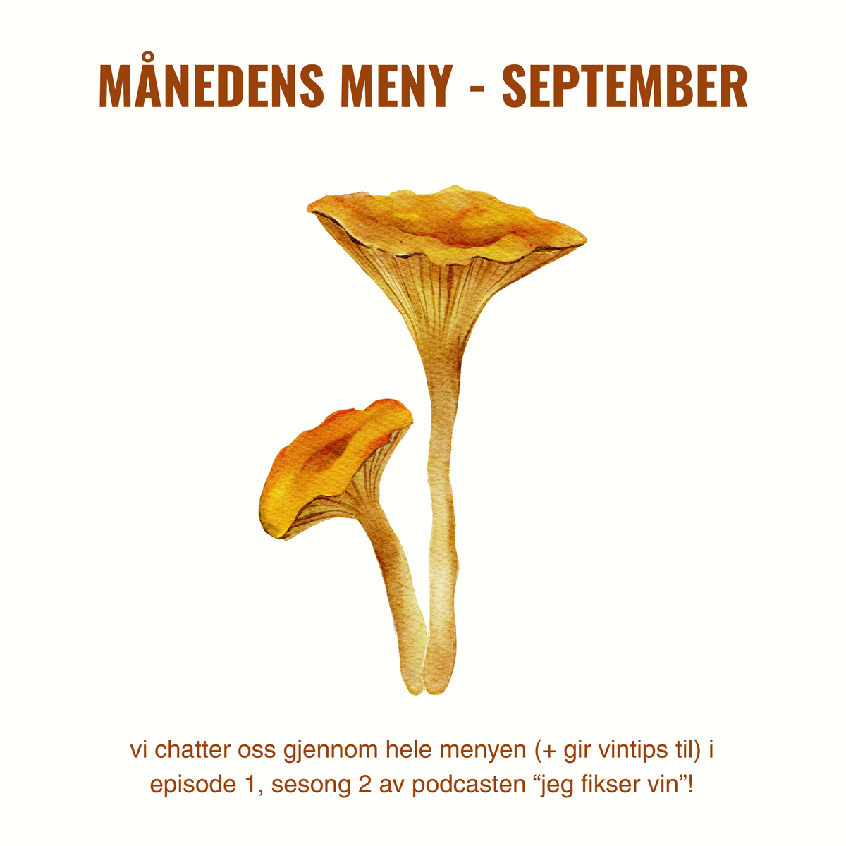 Månedens meny - september - oppskrifter